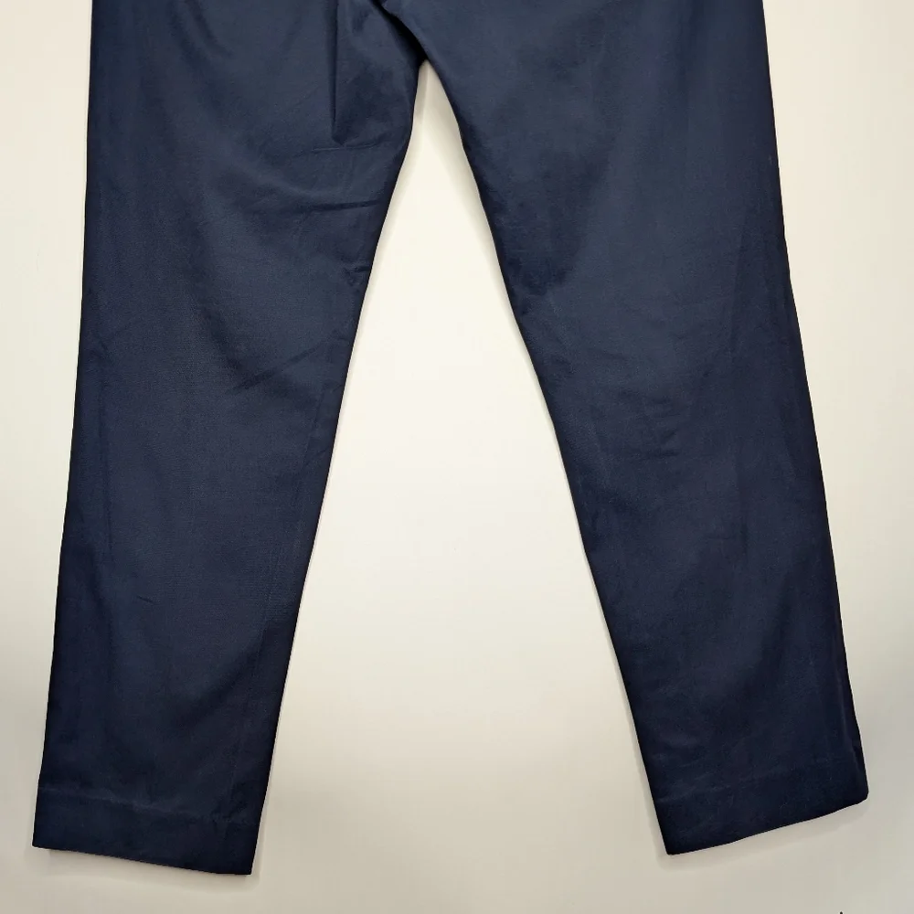 J. Crew Bowery Men's Slim Navy Blue Work Pants Slacks Size Waist 33 Length 30